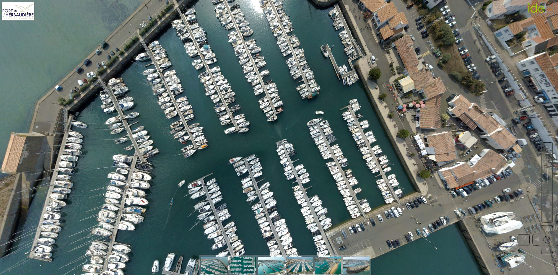 Visite virtuelle aérienne Port de plaisance